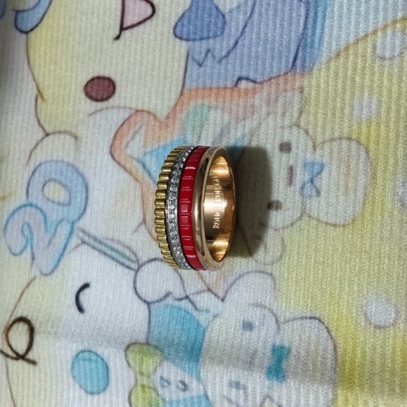 Boucheron Four-Band Red Ring - Picture 2 of 7